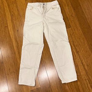 Zara Straight Fit Jeans, Oyster White $69 original price